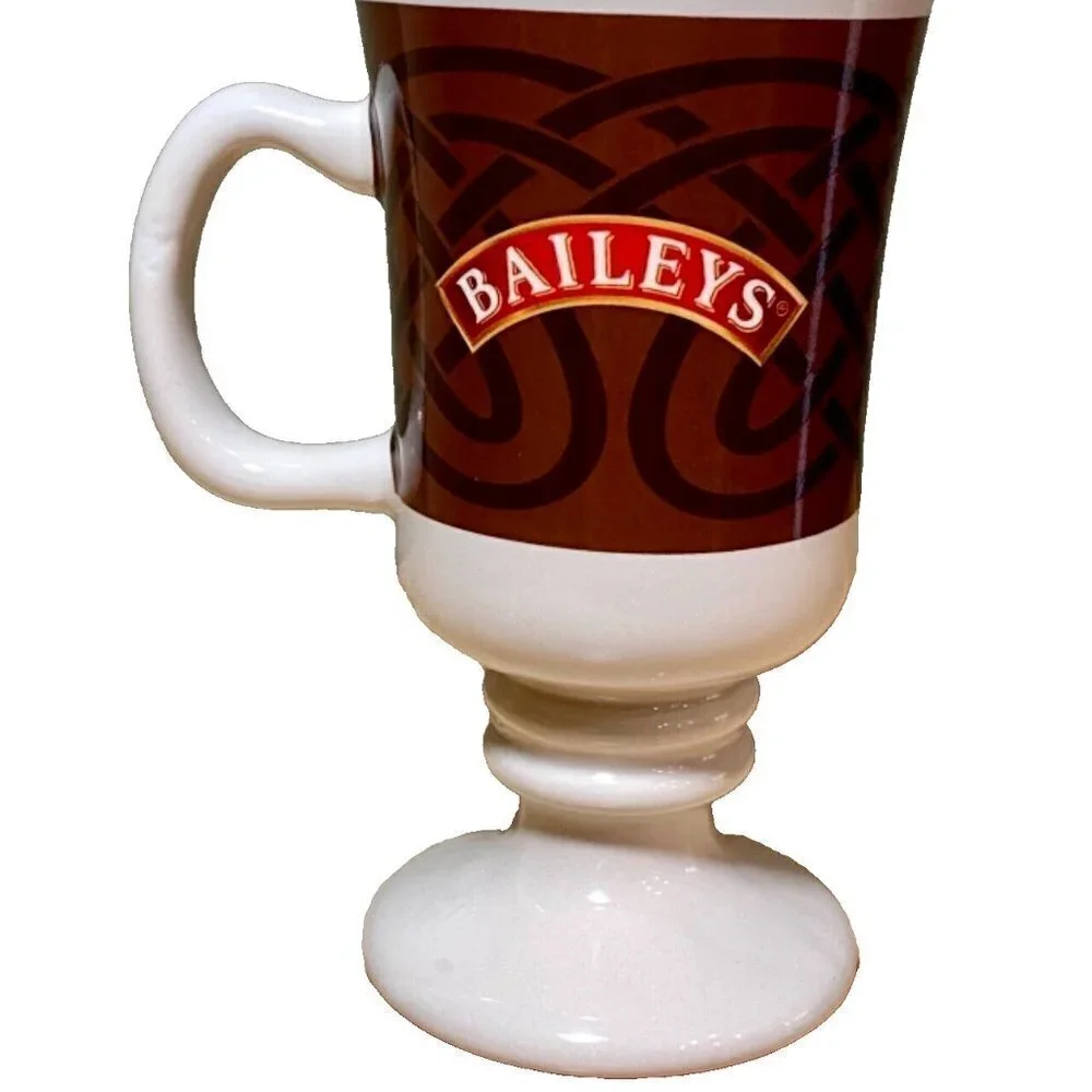 Bailey's Irish Cream Pedestal Base Mug 6” Tall‎ #31028 R&A Bailey & Co Vtg EUC